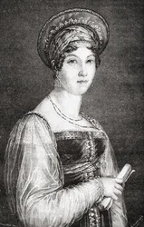 Mademoiselle Mars, graverad av La Plante, från 