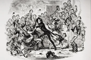 Illustration till Charles Dickens Nicholas Nickleby