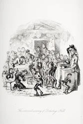 Illustration till Charles Dickens Nicholas Nickleby