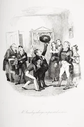 Illustration till Charles Dickens Nicholas Nickleby
