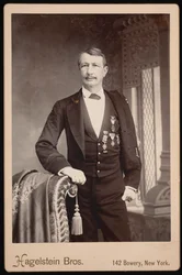 Porträtt av J. Watts John Watts De Peyster 1821-1907, före 1896.