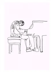 Musiker vid pianot
