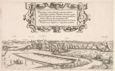 Panoramautsikt över Nürnberg: Vänster del