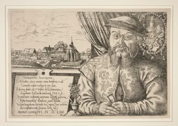 Porträtt av Hieronymous Schurstab (1512-efter 1554)