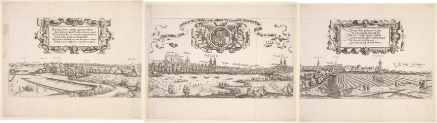 Panoramautsikt över Nürnberg, 1552.