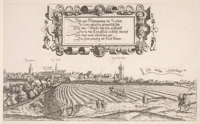 Panoramautsikt över Nürnberg: Högra delen, 1552.