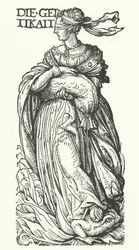 Girighet: en av de sju dödssynderna (gravyr)