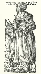 Sloth: en av de sju dödssynderna (gravyr)