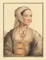トーマス・モア卿の娘、シシリー。 ,1812年（彫刻）スウェーデン語