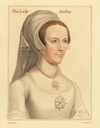 Elizabeth, andra fru till Thomas Audley., 1812 (gravyr)