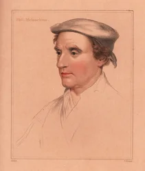 Philip Melanchton eller oidentifierad man., 1812 (gravyr)