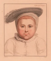 Prins Edward, 1 år, senare kung Edward VI av England., 1812 (gravyr)