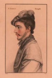 Sir Nicholas Poyntz (ca 1528-1556), engelsk hovman, 1812 (gravyr)