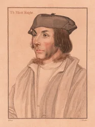 Sir Thomas Elyot, engelsk diplomat och forskare., 1812 (gravyr)