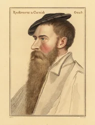 William Reskimer, hovman åt kung Henrik VIII. ,1812 (gravyr)