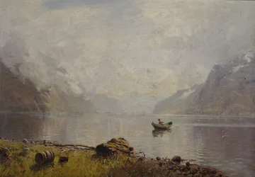 Från Sognefjorden (olja på duk)