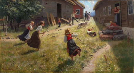 The Pig is Loose (olja på duk)