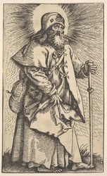 St. James the Greater från Kristus och apostlarna, 1519.
