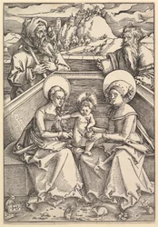 Den heliga familjen med den heliga Anna och den helige Joachim.