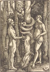 Adam och Eva med ormen
