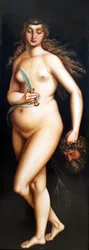 Tyska: Judith mit dem Haupt des Holofernes Judith med Holofernes huvud