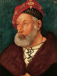 Porträtt Christopher I, markgreve av Baden