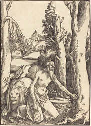 Saint Hieronymus i öknen