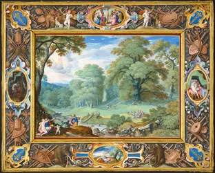 Landskap med berättelsen om Venus och Adonis