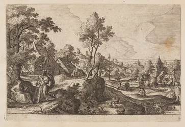 Tavel 6, från Landskap med scener ur Gamla och Nya testamentet samt Ovidius Metamorfoser