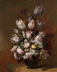 Blommigt stilleben Stilleben med blommor