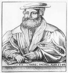 Porträtt av Hans Sachs, 1545