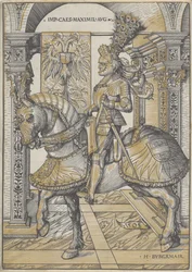 Ridsporträtt av kejsaren Maximilian I, 1508
