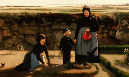 Besök på Kyrkogården