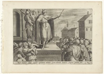 Rechabeam svarade folket Geschiedenis van Jeroboam en Rechabeam (serietitel) The Treasury of the Sacred Historys of the Old Testament (...) (serietitel)