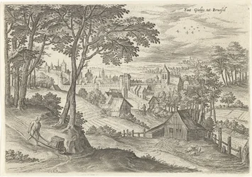 Utsikt över Saint Gilles Sint Gielijs till Bryssel (titel på objekt) Ansikten från Brysselområdet (serietitel)