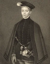 Porträtt av Henry Stewart (1545-67) Lord Darnley, från "Lodge