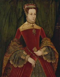 Porträtt av Mary Fitzalan, hertiginna av Norfolk