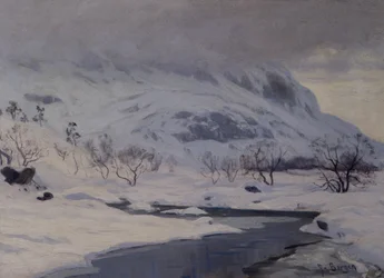 Bergslandskap, vinter