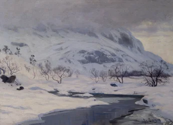 Bergslandskap, vinter