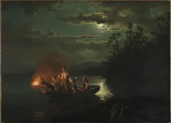 Spjutfiske på sjön Kroderen