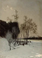 En vintervy i Posen, 1887
