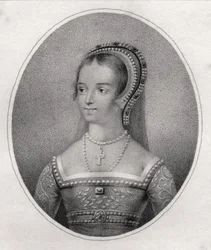 Catherine Parr, graverad av Bocquet, från 