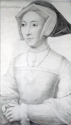Jane Seymour, ca 1536 (krita, penna och bläck)