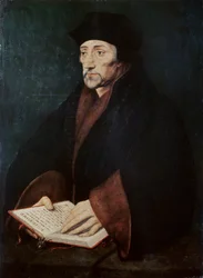 Porträtt av Desiderius Erasmus (1466-1536) av Rotterdam