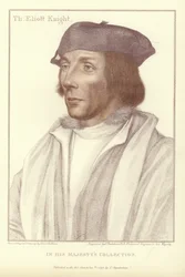 Sir Thomas Elyot, (akvatint)