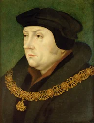 Lord Cromwell, iklädd St Georgeorden
