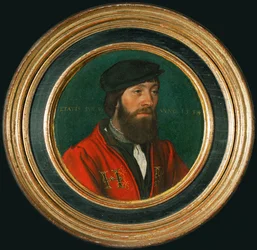 En hovman till kung Henrik VIII (målning på lind)