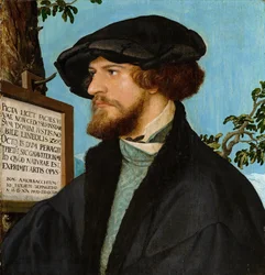 Porträtt av Bonifacius Amerbach, 1519 (olja på tall)