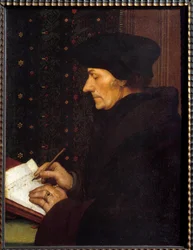Porträtt av Erasmus av Rotterdam (Desiderius Erasmus Rotterdamus