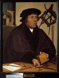 Porträtt av Nicolas Kratzer (1487-1550) Henrik VIII:s astronom. Målning av Hans Holbein den unge (1497-1543). 1500-talet. Dämpa. 0,83x0,67 m.